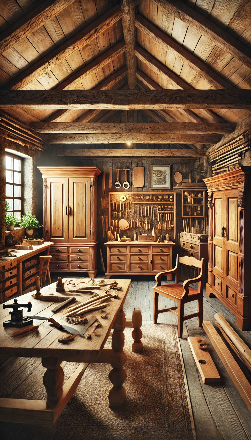 Imagen de elementos relacionados a una carpintería